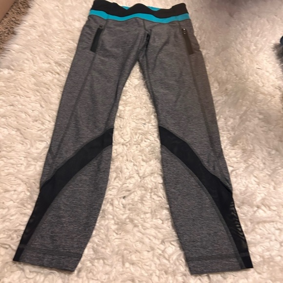 Lululemon Inspire Tight II (Mesh) Heathered Black full length zip bb - Picture 2 of 15